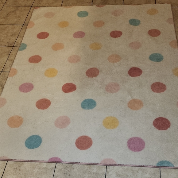 Colorful Polka Dot Rug - Picture 3 of 5